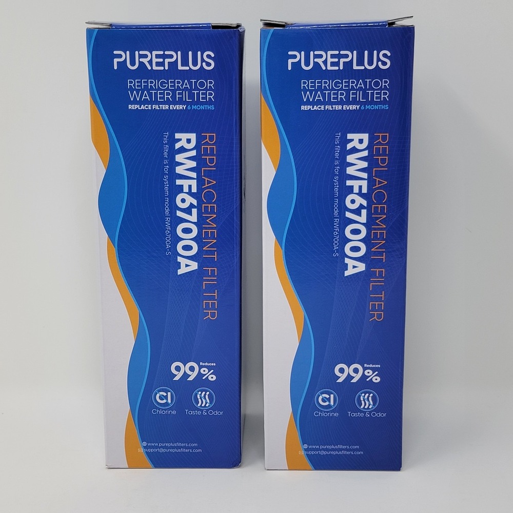 Lot of 2 Sealed Pure Plus PurePlus Refrigerator Water Filter RFW6700A